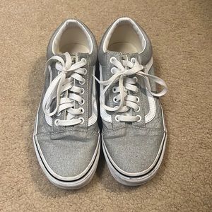 Women’s Silver Vans